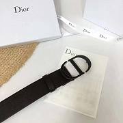 Dior 30 Montaigne Belt in Calfskin Leather Black 3.5cm - 5