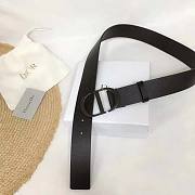 Dior 30 Montaigne Belt in Calfskin Leather Black 3.5cm - 4