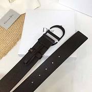 Dior 30 Montaigne Belt in Calfskin Leather Black 3.5cm - 2