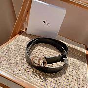 Dior 30 Montaigne Crystals Belt Black 2.7 cm - 2