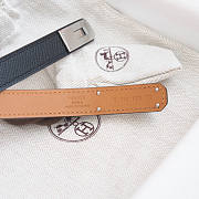 Hermes Black Silver Belt - 2