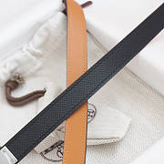 Hermes Black Silver Belt - 5