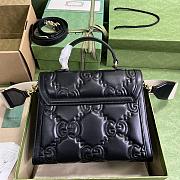 Gucci GG Matelassé Handbag Black 25.5x20.5x12.5cm - 4