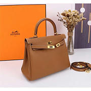 Hermes Kelly Togo Gold Brown 25cm - 4