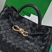 Bottega Veneta Small Andiamo Black 25x22x10.5cm - 6