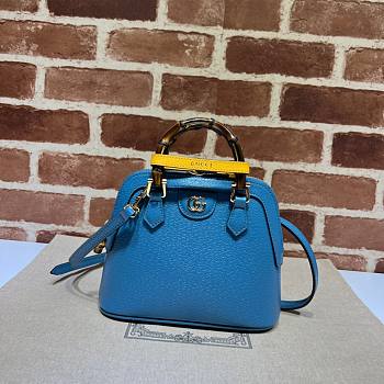 Gucci Diana Mini Tote Bag Blue 20x16x8.5cm