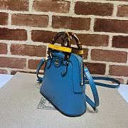 Gucci Diana Mini Tote Bag Blue 20x16x8.5cm - 3