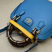 Gucci Diana Mini Tote Bag Blue 20x16x8.5cm - 2
