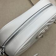 Gucci GG Marmont Matelassé Shoulder Bag White 24x13x7cm - 5