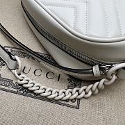 Gucci GG Marmont Matelassé Shoulder Bag White 24x13x7cm - 2