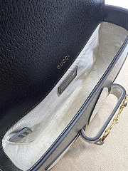 Gucci x Adidas Horsebit 1955 Shoulder Bag Black White 20x14x5cm - 3