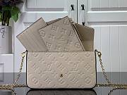 Louis Vuitton Felicie Pochette Cream 21 x 12 x 3 cm - 2