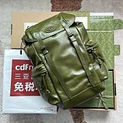 Gucci Backpack With Tonal Double G Forest Green 38x44x15cm - 1