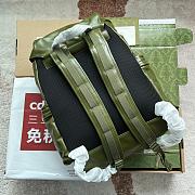 Gucci Backpack With Tonal Double G Forest Green 38x44x15cm - 4