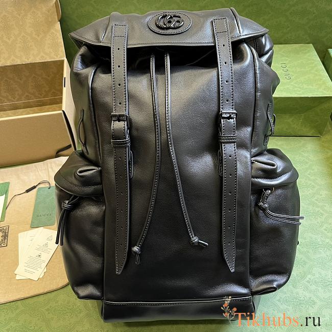 Gucci Backpack With Tonal Double G Black 38x44x15cm - 1