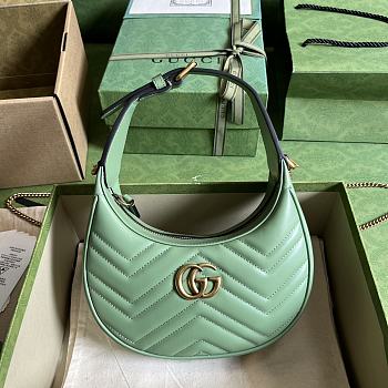 Gucci GG Marmont Matelassé Mini Bag Green 21.5x11x5cm