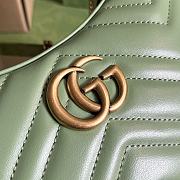 Gucci GG Marmont Matelassé Mini Bag Green 21.5x11x5cm - 2