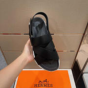 Hermes Electric Sandal Black White - 3
