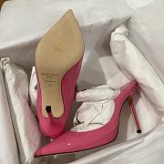 Jimmy Choo Candy Pink Patent Pumps Crystal 10cm - 2