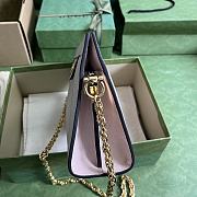 Gucci Ophidia Small Shoulder Bag GG Light Pink 26x17.5x8cm - 4