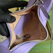 Gucci GG Marmont Half Moon Shoulder Bag Purple 21.5x11x5cm - 4