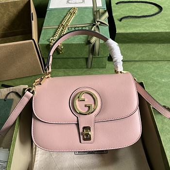 Gucci Blondie Small Top Handle Bag Light Pink 23x15x11cm