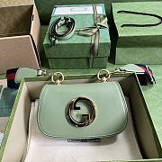 Gucci Blondie Shoulder Bag Light Green 22x13x5.5cm - 1