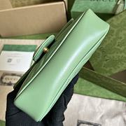 Gucci GG Marmont Matelassé Super Mini Bag Green 16.5x10.2x5.1cm - 6
