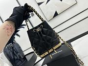 Chanel Mini Bucket Bag Black 15x19x11cm - 3