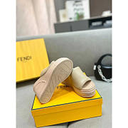 Fendi Fashion Show Nappa Leather Sandals Beige 14cm - 5