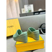 Fendi Fashion Show Nappa Leather Sandals Green 14cm - 4