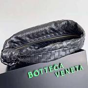 Bottega Veneta Small Jodie Intrecciato Leather Shoulder Bag Black 48x40x16cm - 3