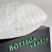 Bottega Veneta Small Jodie Intrecciato Leather Shoulder Bag White 48x40x16cm - 2