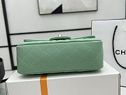 Chanel Mini Flap Bag With Top Handle Green 20x12x6cm - 5