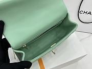 Chanel Mini Flap Bag With Top Handle Green 20x12x6cm - 2
