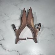 Jimmy Choo Bing 65 Ballet Pink Patent Crystal Strap Heels 6.5cm - 5