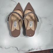 Jimmy Choo Bing 65 Ballet Pink Patent Crystal Strap Heels 6.5cm - 2