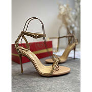 Christian Louboutin So Me 100 Studded Leather Sandals - 6