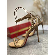 Christian Louboutin So Me 100 Studded Leather Sandals - 5