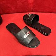 Hermes Giulia Sandal Black Silver  - 4