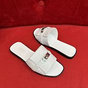 Hermes Giulia Sandal White - 6