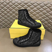 Fendi Domino Canvas Sneakers Black - 2