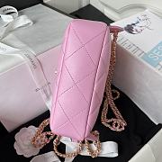 Chanel Backpack Chain Bag Lambskin Pink 18 x 20 x 7 cm - 6