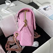 Chanel Backpack Chain Bag Lambskin Pink 18 x 20 x 7 cm - 5