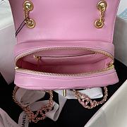 Chanel Backpack Chain Bag Lambskin Pink 18 x 20 x 7 cm - 4