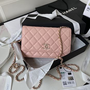 Chanel 23S WOC Caviar Pink 19cm