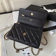 Chanel 23S WOC Caviar Black 19cm - 4