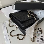 Chanel 23S WOC Caviar Black 19cm - 5