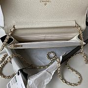 Chanel 23S WOC Caviar Grey 19cm - 2