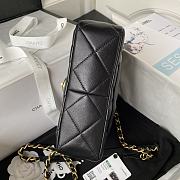 Chanel 23S Small Flap Bag Lambskin Plexi Black 21x14x7cm - 6